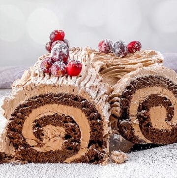 Yule Log Cake (Bûche de Noël)