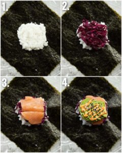 Salmon Sushi Sandwiches (Onigirazu)